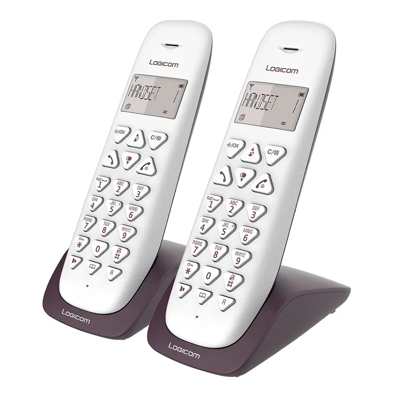 Téléphone Sans Fil LOGICOM VEGA 250 Duo Aubergine