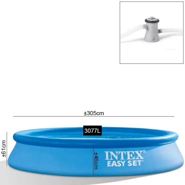 Piscine gonflable Intex Easy Set #28118NP avec accessoires