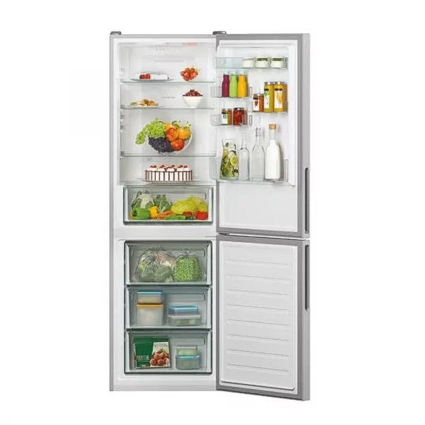 Réfrigérateur CANDY Combiné 342 Litres NoFrost Silver (CCE3T618FS)