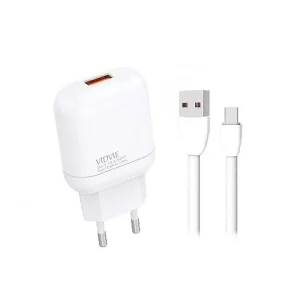 Chargeur VIDVIE Micro USB 2,4A Blanc (PLE-200)