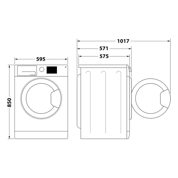 Machine Laver Whirlpool Fresh Care Kg Sens Silver Ffws Sb