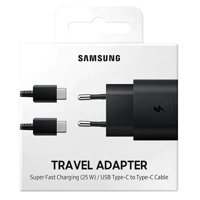 Samsung Chargeur Ultra Rapide 25W. Utilisez Un Câble Samsung USB Type-C -  Gixcor