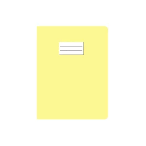 Protège cahier PM glossy jaune pastel