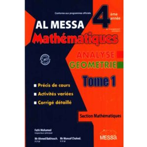 Al Messa Mathématique 4éme math tome1