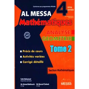 Al Messa Mathématique 4éme math tome 2