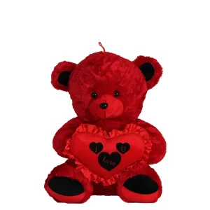 Peluche ours rouge 70 cm