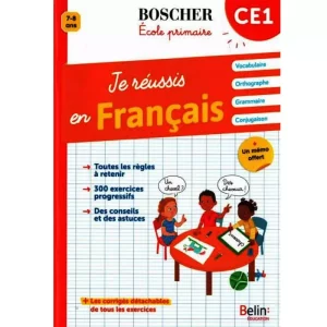 Boscher Je réussis en français CE1 Livres-SYNOTEC