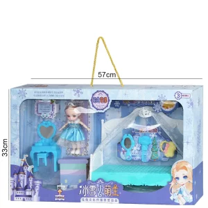 Coffret de mini poupée avec 6 accessoires