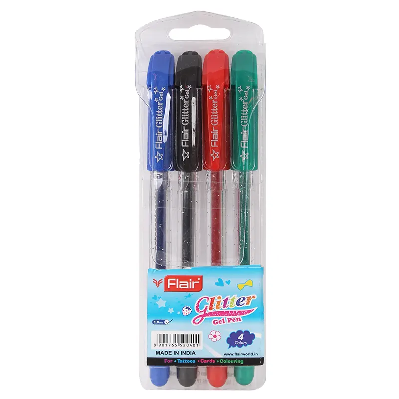 Pochette stylos gel Flair Glitter - ScolairesSYNOTEC - Tunisie