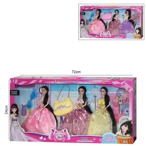 Set de 3 poupées avec accessoires