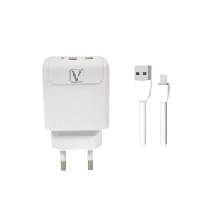 Chargeur VIDVIE 2,4A Micro USB Charge Rapide Blanc (VCO-427)
