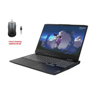 Pc portable LENOVO IDEAPAD Gaming 3 15,6" i7 12é Gén 16G 512SSD 4G RTX3050TI Onyx Grey(82S9013HFG)