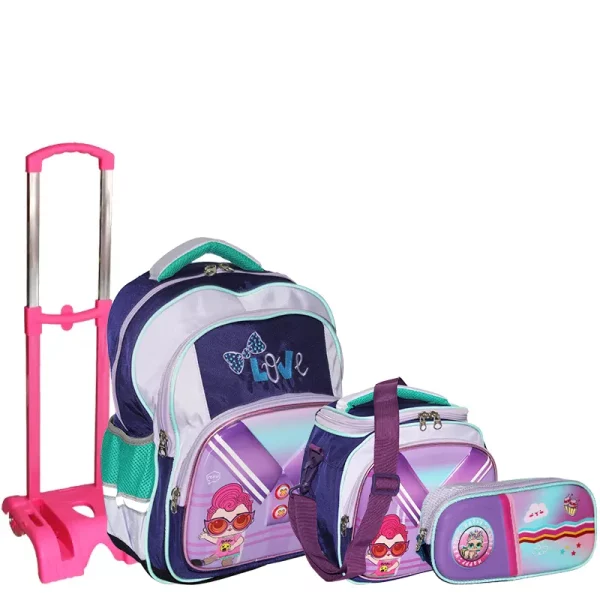 Pack Leaders 3D36 ( Sac à dos, trousse, panier et chariot) LOL