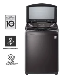 Machine à Laver LG 14 KG Top Smart inverter Noir (T1466NEHG2)