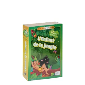 Puzzle de 60 pcs avec conte L’enfant de la jungle en français Yamama