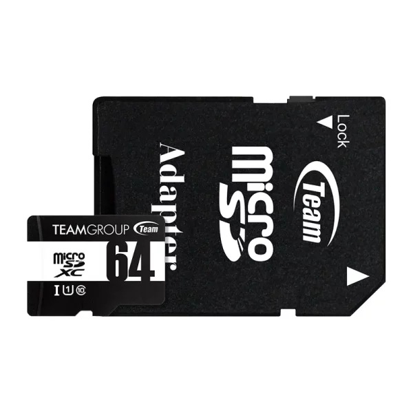 Carte mémoire Micro SDXC TEAM GROUP 64Go (TUSDX64GCL10U03)