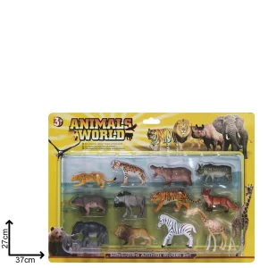 Set de 12 figurines animaux