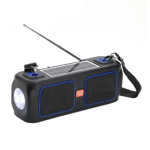 Speaker Bluetooth et Radio T&G Noir et Bleu (TG636)
