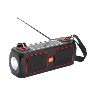 Speaker Bluetooth et Radio T&G Noir et Rouge (TG636)