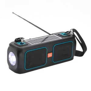 Speaker Bluetooth et Radio T&G Noir et Turquoise (TG636)