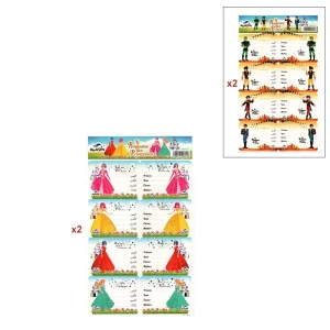 18 Étiquettes scolaire autocollantes Aladin