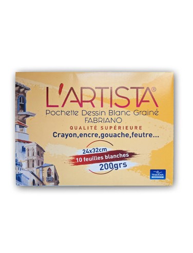 POCH DESSIN L-ARTISTA FABRIANO 10F YAMAMA 200G