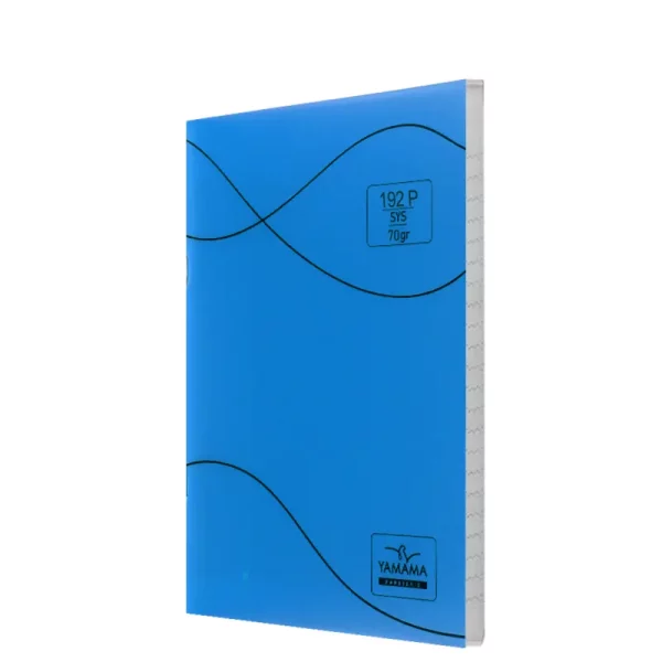Cahier piqûre GM 192p seyès Yamama bleu