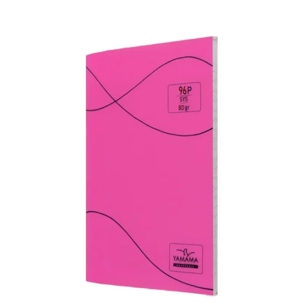 Cahier piqûre GM 96p seyès Yamama rose
