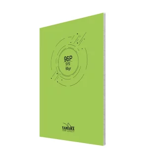 Cahier piqûre GM 96p seyès Yamama vert