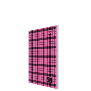 Cahier piqûre PM 192p seyès Yamama rose à carreaux