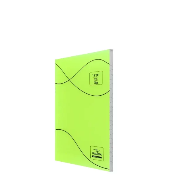 Cahier piqûre PM 192p seyès Yamama vert