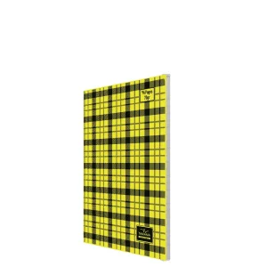 Cahier piqûre PM 96p seyès Yamama jaune à carreaux