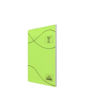 Cahier piqûre PM 96p seyès Yamama vert