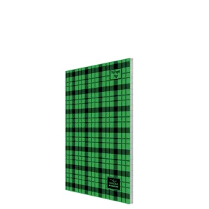 Cahier piqûre PM 96p seyès Yamama vert à carreaux