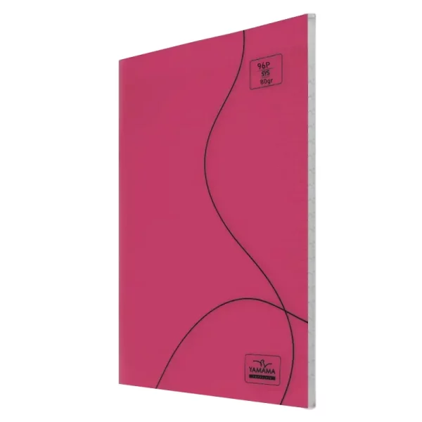 Cahier piqûre XL 96p seyès YAMAMA rose