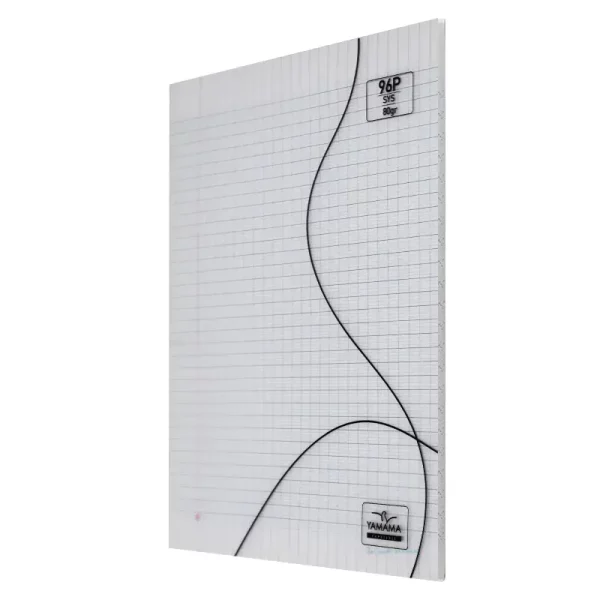 Cahier piqûre XL 96p seyès YAMAMA transparent