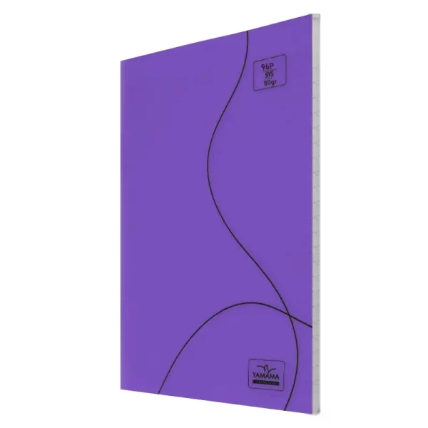 Cahier piqûre XL 96p seyès YAMAMA violet