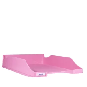 Corbeille à courrier rouge pastel Purple Essential 2401502