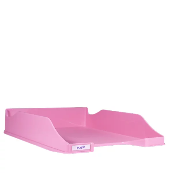 Corbeille à courrier rouge pastel Purple Essential 2401502