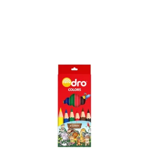 Crayon de 6 couleurs Dro