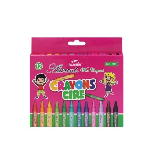 Crayons à la cire de 12 couleurs Aladin Alwani
