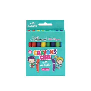 Crayons à la cire de 8 couleurs Aladin Alwani