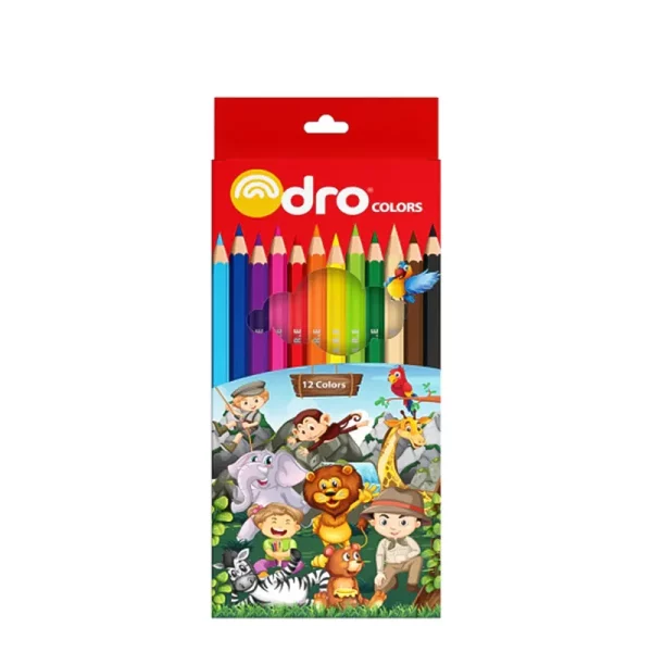 Crayons de 12 couleurs Dro
