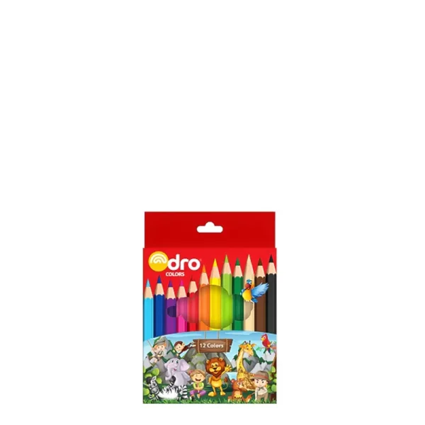 Crayons de 12 couleurs Dro