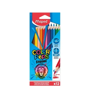 Crayons de 12 couleurs Maped Strong