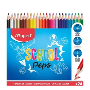 Crayons de 18 couleurs Maped School Peps