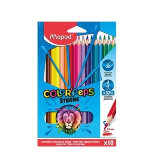 Crayons de 18 couleurs Maped Strong