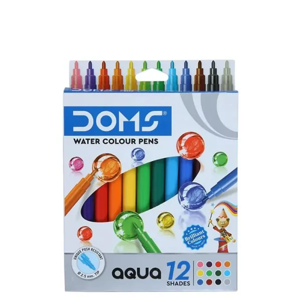 Feutre de 12 couleurs Doms Aqua