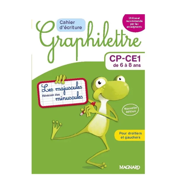 Graphilettre CP-CE1 Cahier d'écriture de 6 ans à 8 ans - SYNOTEC
