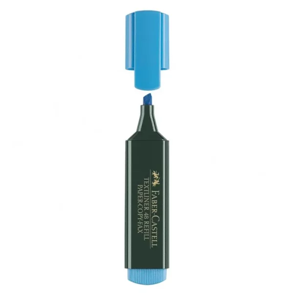 Marqueur fluo bleu Faber-Castell 48
